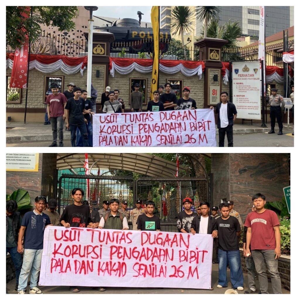 Korupsi Bibit Sultra, KPST gelar aksi di Mabes Polri