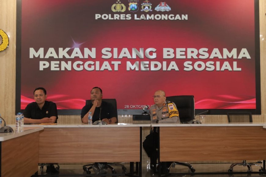 Kapolres Lamongan Gandeng Influencer & Penggiat Medsos, Bangun Ruang Digital yang Aman dan Nyaman